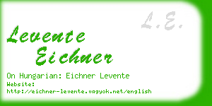 levente eichner business card